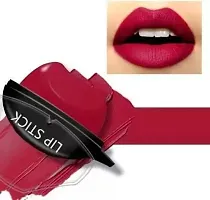 lipstick Apple shape matte finish Lip shaped designed lipsticks lips Red and Maroon combo of 2 for girls Long lasting-thumb2