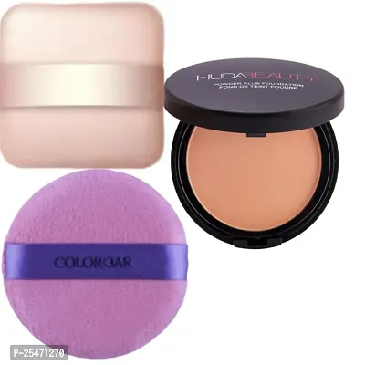 Pressed Powder Skin Moisture with  triangle and square   puff