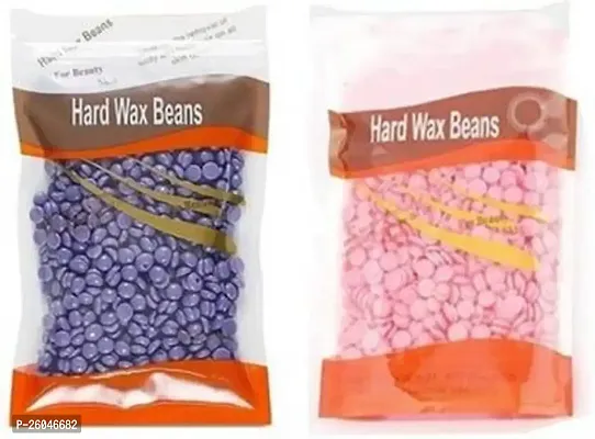 Hard Wax Beans 100 GM For Hair Removal,Body Facial Wax Beads For Women  Men For Face, Legs, Underarm,Bikini.Pack of 2.(Colour-Multi).-thumb0