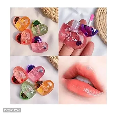 Shiny Heart Shape Lip Tint Multicolor (Pack of 3)-thumb3