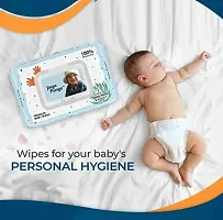 JINGE PUNGE PREMIUM BABY WIPES WITH ALOE VERA  VITAMIN E (72 wipes, Pack of 2)-thumb1