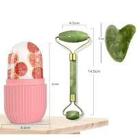 Face Stone Jade Roller Massager with Gua Sha Stone And Ice Roller Set-thumb3