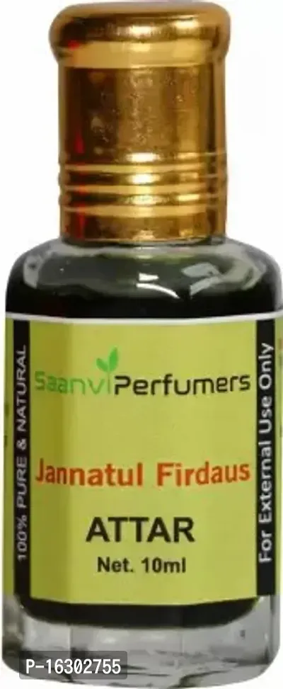 Charming Saanvi Perfumers Jannatul Firdaus Attar 10Ml For Unisex, Pure  Natural Real Long Lasting Fragrance (Non-Alcoholic) Floral Attar (Jannat Ul Firdaus)-thumb0