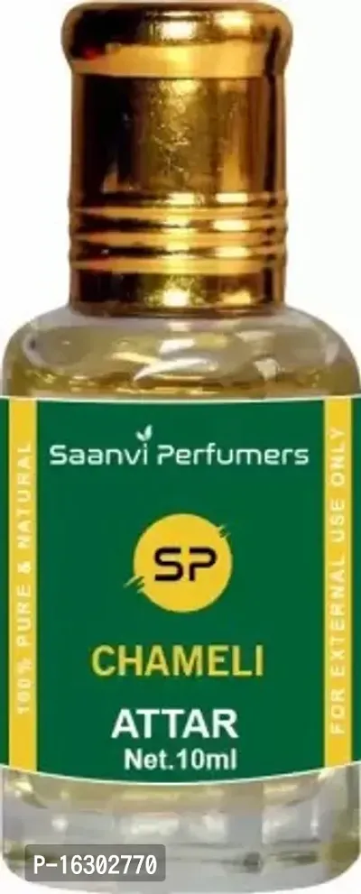 Charming Saanvi Perfumers Chameli Attar For Unisex Long Lasting Fragrance  Free From Alcohol 10Ml Pure Natural  Premium Quality Roll-On Floral Attar Floral Attar (Chameli)-thumb0