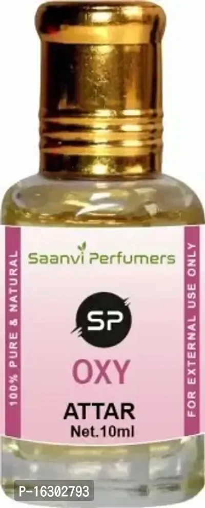 Charming Saanvi Perfumers Oxy Attar Perfume For Unisex - Pure Natural Undiluted (Non-Alcoholic) (10Ml) Floral Attar (Floral)