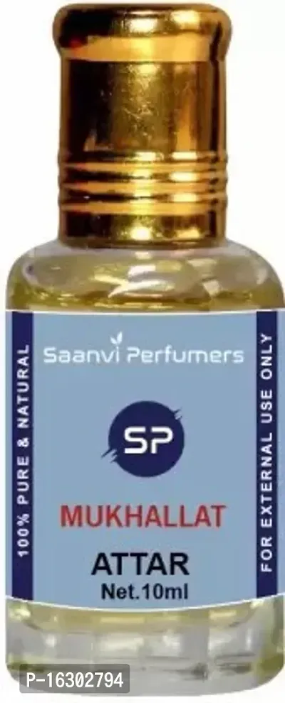 Charming Saanvi Perfumers Mukhallat Attar Perfume - Pure Natural Undiluted (10Ml) Floral Attar (Floral)-thumb0