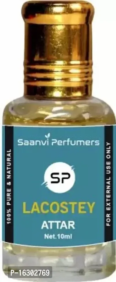 Charming Saanvi Perfumers Lacostey Attar For Unisex Pure - Pure Natural Undiluted (Non-Alcoholic) Floral Attar (Natural)-thumb0