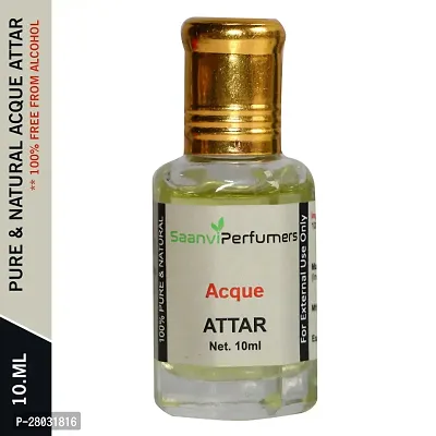 Saanvi Perfumers  Acque  | Attar | Floral Attar | Scent | Perfume Oil | Fragrance Oil | Perfume Fragrnae | Fragrnce Perfume Natural 0% Alcohol With Floral Fragrance (10ml)