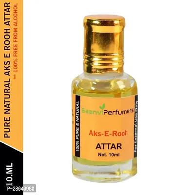 Saanvi Perfumers  Aks E Rooh | Attar | Floral Attar | Scent | Perfume Oil | Fragrance Oil | Perfume Fragrnae | Fragrnce Perfume Natural 0% Alcohol With Floral Fragrance (10ml)-thumb0