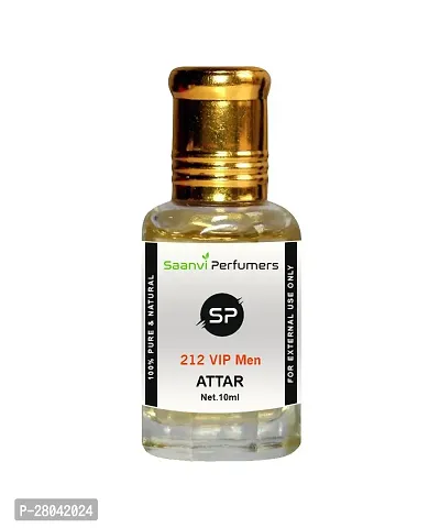 Saanvi Perfumers  212 Vip | Attar | Floral Attar | Scent | Perfume Oil | Fragrance Oil | Perfume Fragrnae | Fragrnce Perfume Natural 0% Alcohol With Floral Fragrance (10ml)