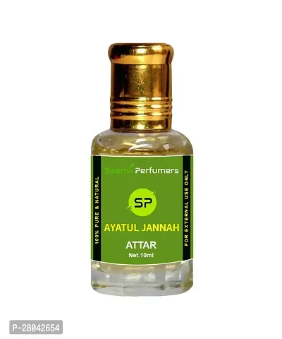 Saanvi Perfumers  Ayatul Jannah | Attar | Floral Attar | Scent | Perfume Oil | Fragrance Oil | Perfume Fragrnae | Fragrnce Perfume Natural 0% Alcohol With Floral Fragrance (10ml)-thumb0