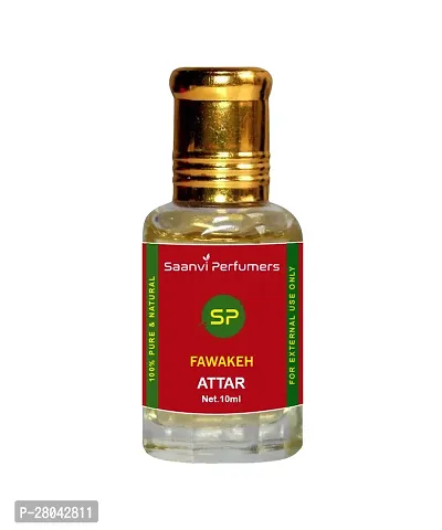 Saanvi Perfumers  Fawakeh | Attar | Floral Attar | Scent | Perfume Oil | Fragrance Oil | Perfume Fragrnae | Fragrnce Perfume Natural 0% Alcohol With Floral Fragrance (10ml)