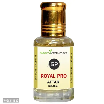 Saanvi Perfumers Royal Pro | Attar | Floral Attar | Scent | Perfume Oil | Fragrance Oil | Perfume Fragrnae | Fragrnce Perfume Natural 0% Alcohol With Floral Fragrance (10ml)-thumb0
