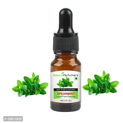 Saanvi Perfumes Spearmint Food Flavour Essence 15ml | Liquid Food Essence