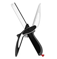 Useful Chopper And Clever Cutter with Hand Blender And Oil Spatula Brush Set(5 Pieces Set)-thumb1