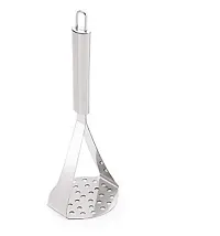 Useful Potato Masher with Egg Whisk And Deep Fry Strainer with  Momo'S Tong (Set Of 4 Pieces)-thumb1