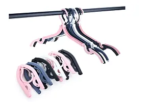 Useful Travel Accessories Foldable Clothes Hangers (Random Color , 6 Pieces )-thumb1