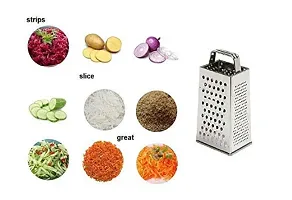 Useful Vegetable Grater And Slicer And  Stainless Steel Potato Masher With Wooden Handle And  Stainless Steel Whisk-thumb1
