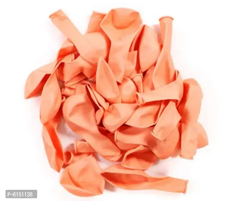 Pastel Orange Balloons Latex Party Balloons (Pack Of 50Pc)-thumb2