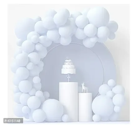 Pastel Blue Balloons Latex Party Balloons (Pack Of 50Pc)