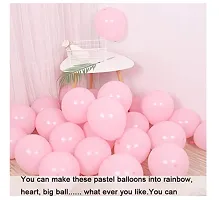 Pastel Pink Balloons Latex Party Balloons (Pack Of 50Pc)-thumb1