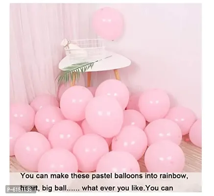Pastel Pink Balloons Latex Party Balloons (Pack Of 50Pc)-thumb2