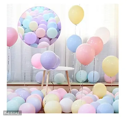 Pastel Multi Color Balloons Latex Party Balloons (Pack Of 50Pc)