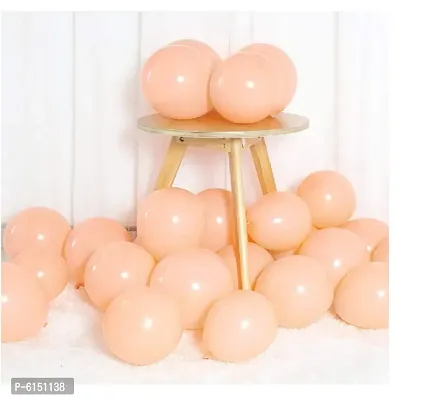 Pastel Orange Balloons Latex Party Balloons (Pack Of 50Pc)-thumb0