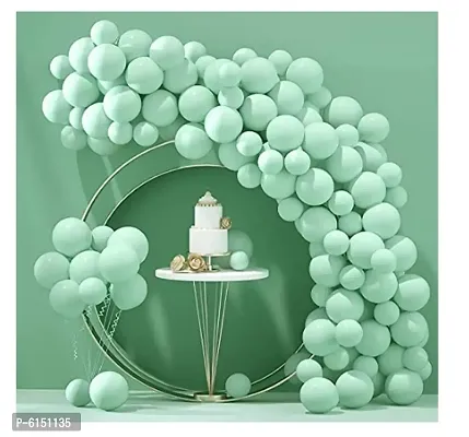 Pastel Sea Green Balloons Latex Party Balloons (Pack Of 50Pc)