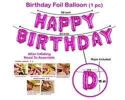 2Nd Birthday Decoration Items For Girls 58Pcs Pink Birthday Decoration With Silver Foil Curtain  2Nd Birthday Party Decorationsand Birthday Decorations Kit-thumb2