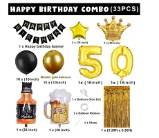 50th Birthday Decorations for Men And Women - 33 Pieces Birthday Decoration-thumb1