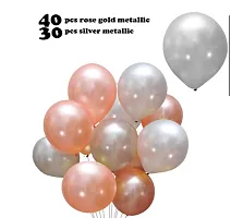 Star Foil Balloons With Happy Birthday Balloons Banner LED Light And Hand Balloon Pump Rose Gold Birthday Decoration Kit-78 Pieces-thumb2