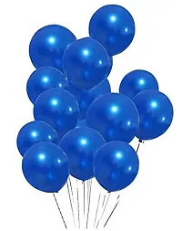 Shiny Latex Rubber Balloons For Theme Party Supplies Decorations Birthday -Pack Of 51 Pieces, Blue-thumb2