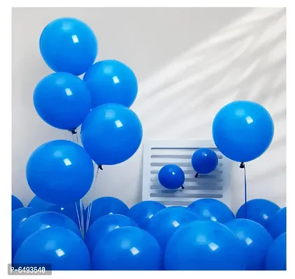 Shiny Latex Rubber Balloons For Theme Party Supplies Decorations Birthday -Pack Of 51 Pieces, Blue