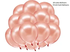 Rose Gold Anniversary Decorations Party Supplies Set - 46 Pieces-thumb3