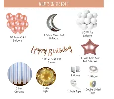 Rose Gold Birthday Decorations - 72 Pieces-thumb1