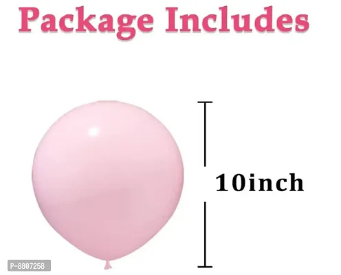Blue And Pink Pastel 10 Inches Macaron Candy Color Balloon-Pack Of 50 -Blue And Pink-thumb4