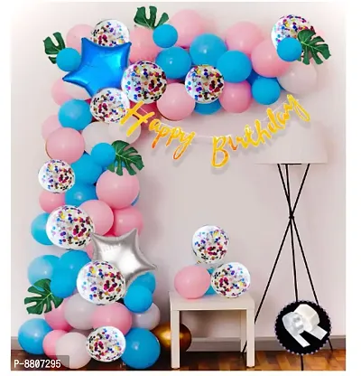 Birthday Decoration Items Kit - Combo Of 67 Pieces
