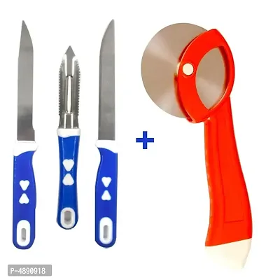 Pizza Cutter + Knife set  (Combo)-thumb0