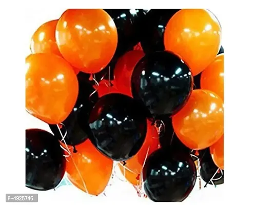 Black  Orange balloon set Pack of 100 Balloons