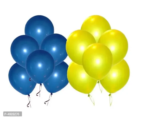 Blue  Yellow balloon set Pack of 100 balloons