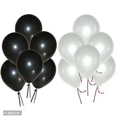 Black  White Balloons II Pack of 100 pieces II