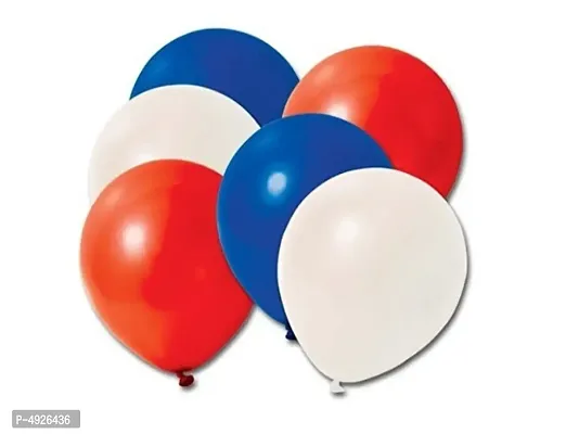 Red  Blue  White Balloons II Pack of 100 pieces II