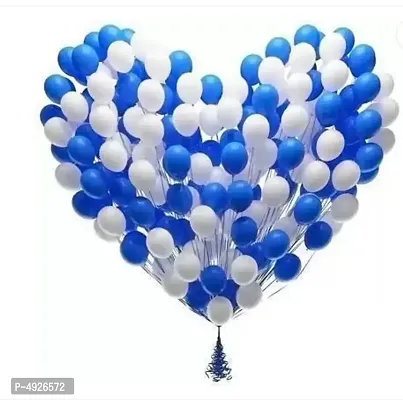 Blue  white balloon set Pack of 100 Balloons