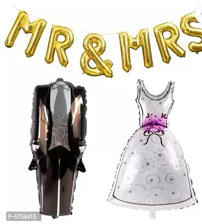 Perfect couple dress +MR MRS Foil balloon