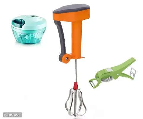 Hand Beater + Vegetable Handy Chopper + Vegetable Cutter-thumb0