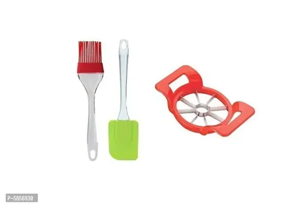 1 Apple cutter +Silicone Spatula and Oil Brush-thumb0