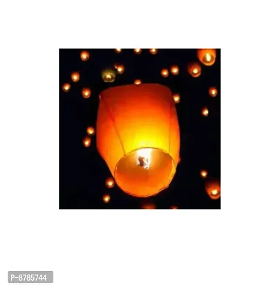 Paper Sky Lanterns Multicolour Wishing Hot Air Balloon ( Pack of 2-thumb0