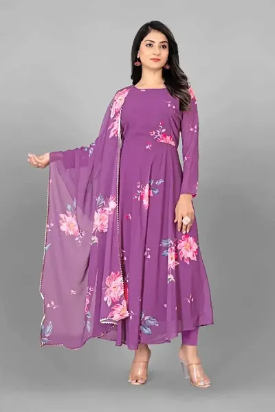 Fancy Anarkali Kurta with Dupatta