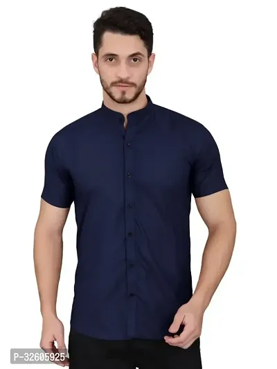 Fabulous Cotton Solid Short Sleeves Casual Shirts For Men-thumb0